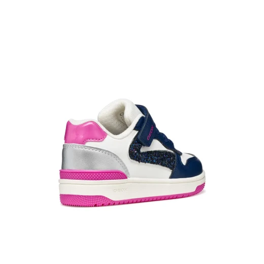 Washiba Girl Sneakers White Leather Effect Casual Sporty Shoes Size 33 - Geox - Image 5