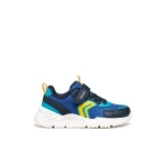 Geox Loftus Boy Sneakers Royal Blue Size 31 Lightweight Sporty Design Nylon and Leather Effect Upper Perfect for School and Leisure Activities Durable Comfortable Fit - Geox