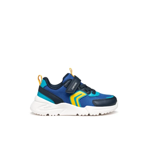 Geox Loftus Boy Sneakers Royal Blue Size 31 Lightweight Sporty Design Nylon and Leather Effect Upper Perfect for School and Leisure Activities Durable Comfortable Fit - Geox - Image 2