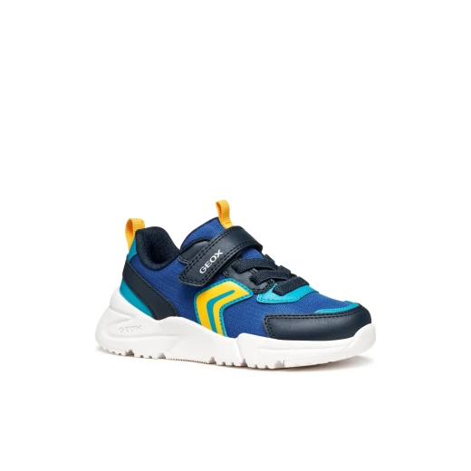 Loftus Boy's Royal Blue Sneakers: Lightweight and Sporty Design for Active Kids, Featuring Nylon and Leather Effect Materials. Perfect for School and Leisure Activities, Size 30. - Image 3