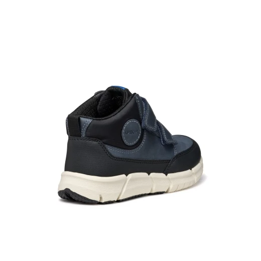Geox Flexyper Boy Ankle Boots Navy Blue Leather Nubuck Combination Stylish Comfortable Design Size 35 Ideal for Everyday Wear Modern Look Durable Quality - Geox - Image 5