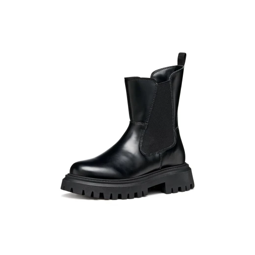 Maquinnens Girl Ankle Boots Black Leather Effect Elasticated Side Panel Size 34 - Maquinnens - Image 6