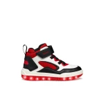Geox Buzzerlight Boy Sneakers White 33, Light Up Shoes for Kids - Geox