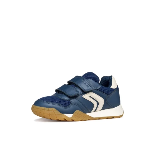 Geox Rann-E Boy Sneakers Navy Blue for Boys Casual Sporty Design Mesh and Leather Effect Comfortable Everyday Wear Size 31 J56NEA.0BC14.CF41M - Image 4