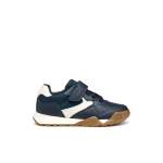 RANN BOY Sneakers Navy Nylon and Leather Effect Boys' Shoes Size 28 - Geox