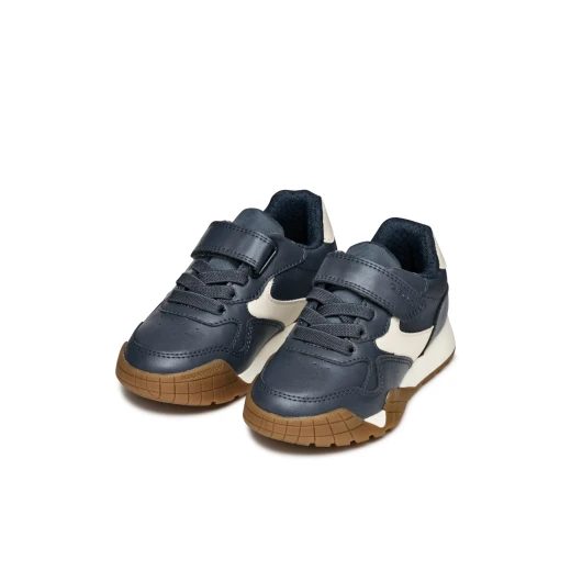RANN BOY Sneakers Navy Nylon and Leather Effect Boys' Shoes Size 36 - Geox - Image 7