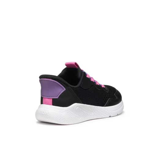 Sprintye Fast In Girl's Sneakers Black Color Modern Design Running Style Mesh Leather Effect Slip On Technology Size 35 - Geox - Image 6