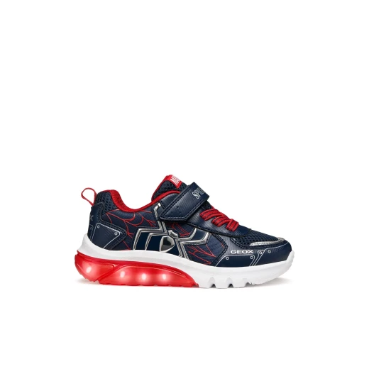 Geox Ciberdron Boy's Sneakers Navy Blue Mesh Superman Lights 35 Featuring Metallic Detailing, Ideal for Playtime and Sports Activities, Collaboration with Marvel - Geox - Image 11