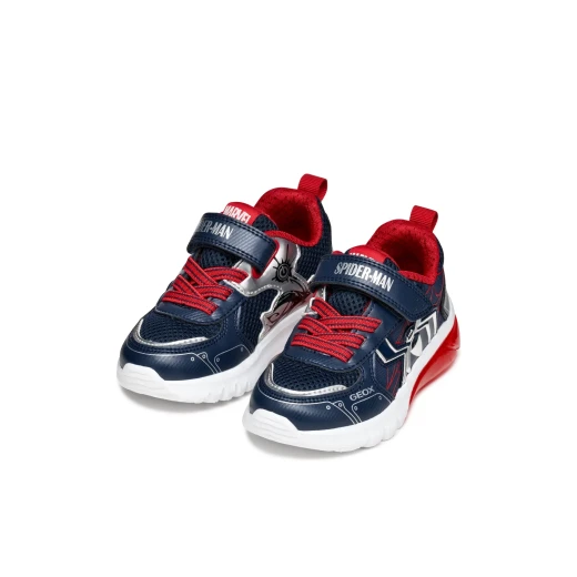 Geox Ciberdron Boy's Sneakers Navy Blue 32 Featuring Marvel Superman Inspired Lights and Mesh Construction for Active Kids, Durable and Stylish Footwear, Perfect for Playtime - Geox - Image 7