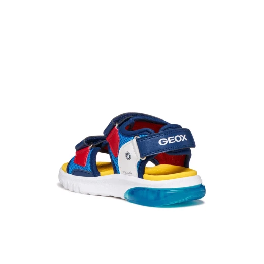 Geox Ciberdron Boy's Sandals Blue Mesh Spiderman Design with Lights Size 30 Sporty and Comfortable Footwear for Active Kids - Geox - Image 6