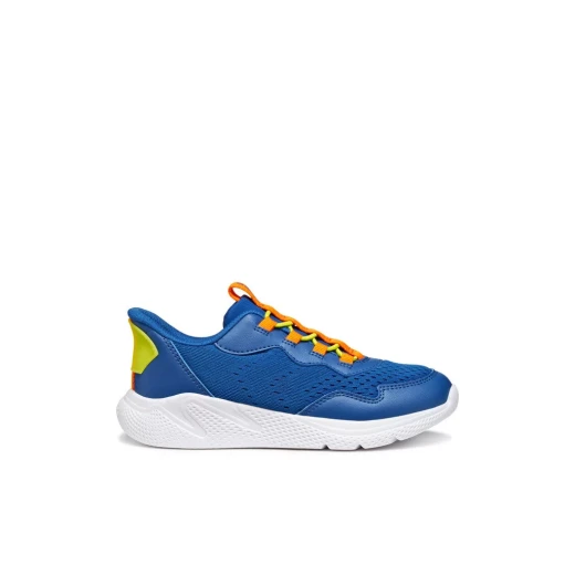 حذاء رياضي Geox Sprintye Fast In Boy أزرق ملكي شبكي جلد سريع الارتداء بتقنية Fast In للمدرسة والرياضة مقاس 29 - Image 2