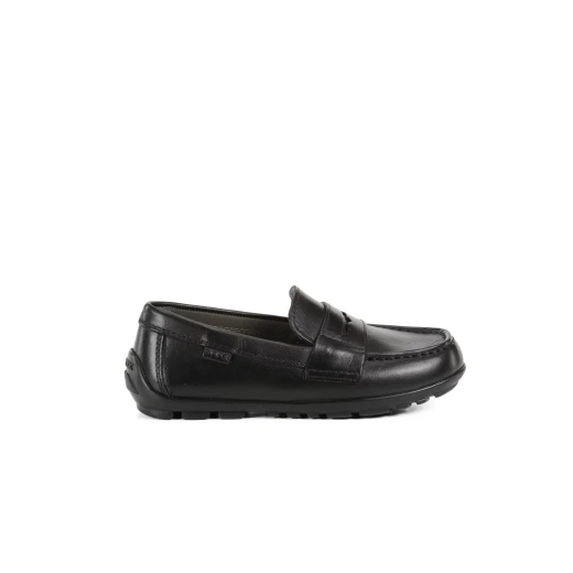 New Fast Boy Loafer Shoes Black Leather School Uniform Friendly Size 28 Comfortable Design for Boys Ideal for Everyday Wear Perfect Fit - New fast - Image 2