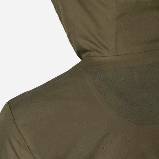 Geox Clintford ABX Men's Olive 3/4-Length Hooded Jacket Recycled Polyester Waterproof Windblocking Breathable Modern Parka for City Wear Sustainable Design Size 56 - Geox - Image 5
