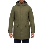 Geox Clintford Man Olive Night Amphibiox Jacket Waterproof Breathable 10,000mm Taslan Nylon Construction, Stylish Protection for Any Condition, Sizes Available - Geox