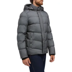 Geox Sanford Man's Jacket 60 Light Grey Waterproof Breathable Outerwear 3D Spacer Fast Delivery Easy Exchange M3628U.T2667.F9131 Apparel Patent Comfort for Men