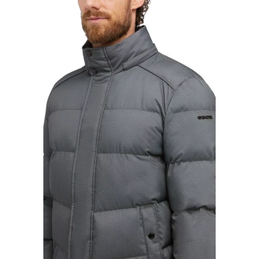 Geox Sanford Man's Jacket 60 Light Grey Waterproof Breathable Outerwear 3D Spacer Fast Delivery Easy Exchange M3628U.T2667.F9131 Apparel Patent Comfort for Men - Geox - Image 3
