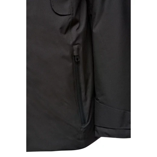 Geox Terreste Man Parka Jacket Black 60 Waterproof Mid Length Outdoorsy Design Recycled Polyester Twill Internal Detachable Bib EcologicWARM Wadding Fast Delivery Easy Exchange - Terreste - Image 5