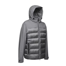 Geox Sapienza Man Padded Jacket 50 Grey Modern Outdoor Design Water Resistant Wind Blocking Recycled Nylon Twill Hood Drawstring Hem Fast Delivery Easy Exchange
