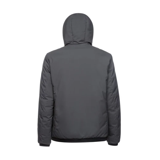 Geox Spherica Man Reversible Jacket Anthracite 60 Featuring Recycled Padding and Snug Hood For Men Stylish Sporty Design Perfect For Colder Months Available Now - Geox - Image 3