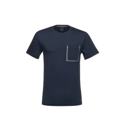 T Shirt Man Crew Neck Sky Captain Cotton Jersey Pocket Tee M