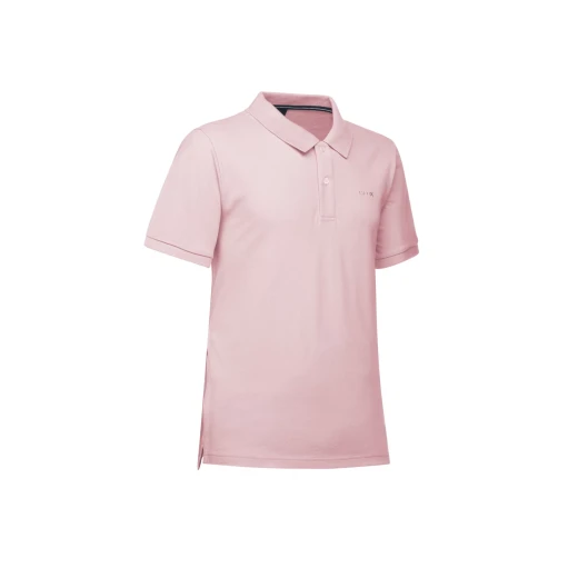 قميص بولو رجالي وردي مقاس XL قطن بيكيه بأكمام قصيرة - جيوكس - Image 3