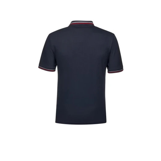 POLO MAN Sky Captain Men's Polo Shirt XXL Made From Breathable Cotton Pique Fabric With Contrasting Striped Detailing on Sleeves and Collar Comfortable for City Dressing - Polo man - Image 7
