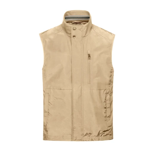 Vincit Men's Oxford Tan Functional Sporty Vest for Everyday Wear and Layering - Geox - Image 5
