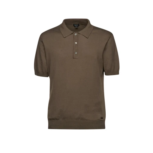 Knit Man XL Kalamata Short Sleeve Knitted Polo Shirt for Men: Comfortable Cotton Fabric with Buttoned Collar, Perfect for Office & Off Duty, Versatile Style - Knit man - Image 2