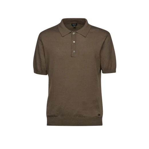 Knit Man XL Kalamata Short Sleeve Knitted Polo Shirt for Men: Comfortable Cotton Fabric with Buttoned Collar, Perfect for Office & Off Duty, Versatile Style - Knit man - Image 5