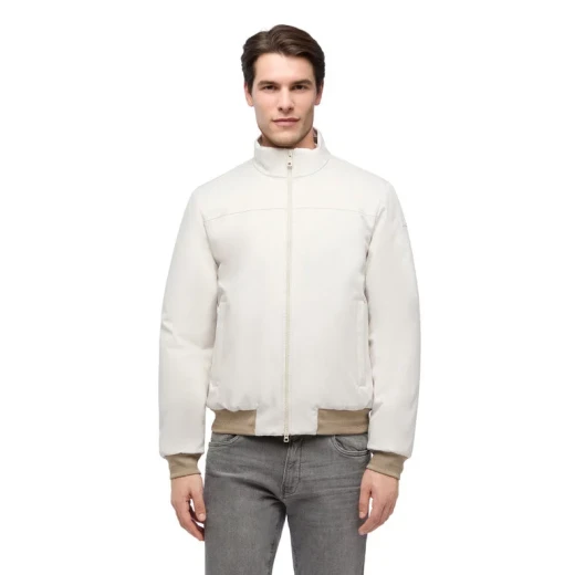 VINCIT Men's Birch Bomber Jacket with Aerantis Ventilation System 56, Recycled Polyester Twill, Wind and Rain Protection, Perfect for City Living - Geox - Image 2