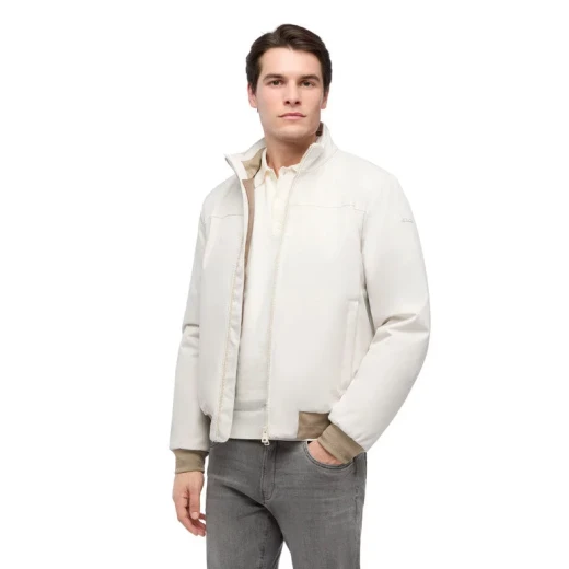 VINCIT Men's Birch Bomber Jacket with Aerantis Ventilation System 56, Recycled Polyester Twill, Wind and Rain Protection, Perfect for City Living - Geox - Image 4