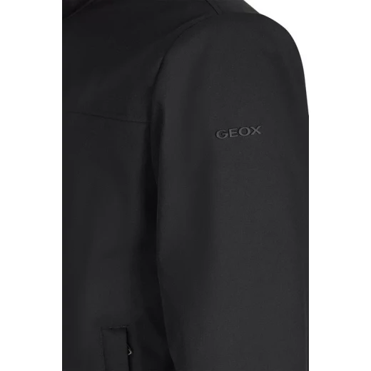 Vincit Men's Bomber Jacket Black Recycled Polyester Twill Windproof 58 - Geox - Image 9