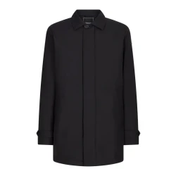 Avery Men's City Coat Recycled Matt Polyester Wind and Rain Resistant Jacket Size 56 Black, Contemporary Design for Urban Lifestyle Protection 180 Characters