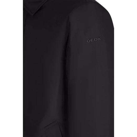 Avery Men's City Coat Recycled Matt Polyester Wind and Rain Resistant Jacket Size 56 Black, Contemporary Design for Urban Lifestyle Protection 180 Characters - Geox - Image 4