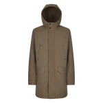 Anyweco Man Parka Jacket Kalamata 50, Recycled Twill Polyester with Removable Vest, Water Repellent, Wide Hood, Sustainable Materials - Anyweco