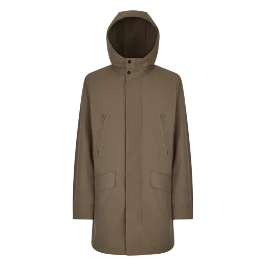 Anyweco Man Parka Jacket Kalamata 50, Recycled Twill Polyester with Removable Vest, Water Repellent, Wide Hood, Sustainable Materials - Anyweco - Image 2