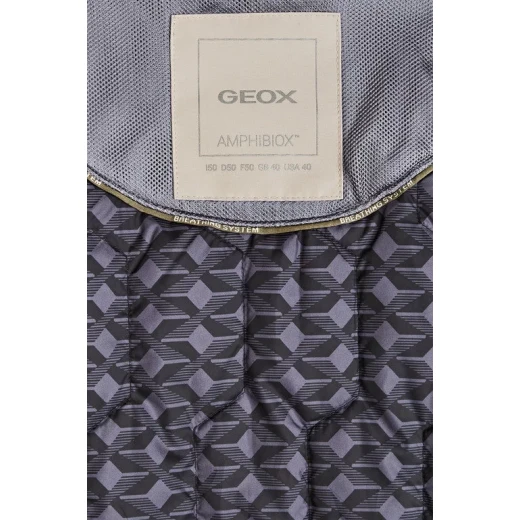 Geox Doray Parka Man Beige Waterproof Breathable Jacket ABX Technology Textured Polyester Recycled Thermore Ecodown Padding Modern Minimalist Design Size 48 For Men - Doray - Image 12