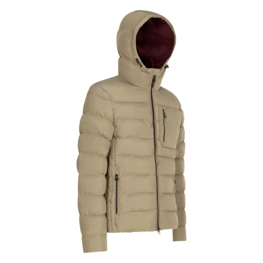 Snake 2.0 Man Parka Jacket Kalamata 54 Crafted From Recycled Polyester Sustainable Padding Snug Fit Protection Against Cold Wind City Aesthetic Modern Silhouette - Kalamata - Image 5