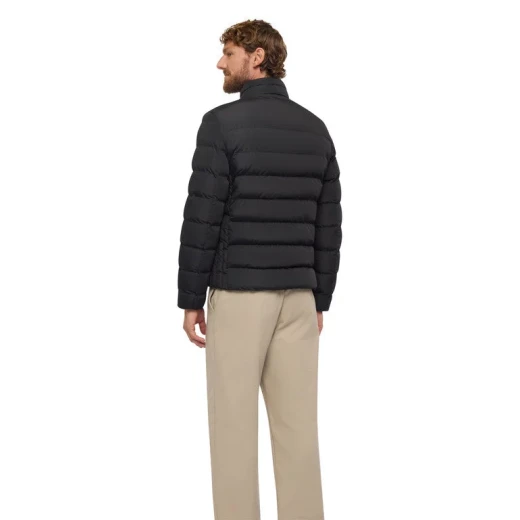 Snake 2.0 Man Jacket Recycled Polyester Black City Lifestyle 52 Wind Rain Protection Eco Sustainable Lining Modern Aesthetic Short Fit Men's Outerwear - Geox - Image 9