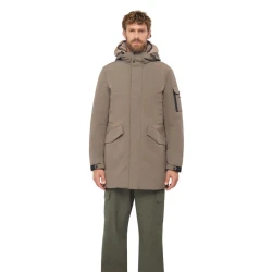 Velletri Man 60 Bungee Cord Longline Parka Jacket for Men Recycled Polyester Windproof Water Resistant Winter Coat Casual Design M5628F.T3285.F1432