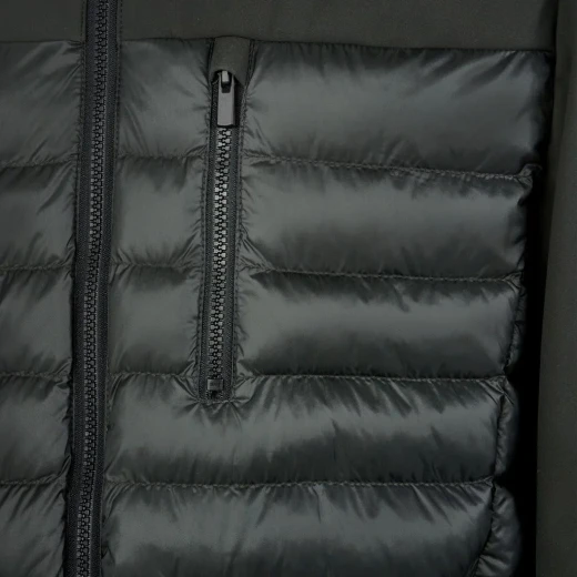 Geox Spherica Man Jacket 52 Light Scarab: Breathable Softshell with Shiny Nylon Quilting, Sustainable Padding, and Wind Blocking Finish for City Wear - Geox - Image 4