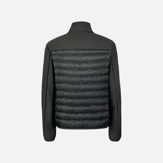 Geox Spherica Man Jacket 52 Light Scarab: Breathable Softshell with Shiny Nylon Quilting, Sustainable Padding, and Wind Blocking Finish for City Wear - Geox - Image 6