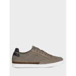 Walee Man Taupe Canvas and Suede Sneakers for Men 45 Comfortable Lightweight Flexible Breathable Summer Shoes Versatile Outfit Matching Style U022CA.0NB22.C6029 - Geox