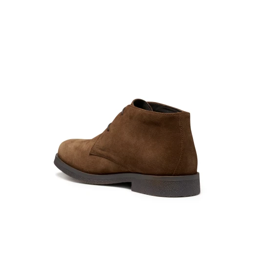 Claudio Man Cognac Suede Leather Desert Boots for Men Size 43, U0458A.00022.C6001, Mid Cut Stylish Footwear for Casual or Formal Outfits, Timeless Design - Geox - Image 3