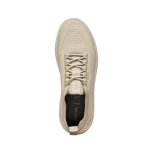 Geox Spherica Man Sneakers Sand Color Breathable Mesh Fabric Lightweight Cushioned Design Ideal For Leisure And City Outfits Size 44, U15BYA.0005Z.C5015 - Geox - Image 8