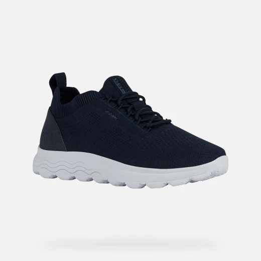 Geox Spherica Man Navy Breathable Cushioning Sneakers for Men 41 US Size Lightweight and Stylish Design with Knitted Fabric Upper and Fast Delivery and Easy Exchange - Geox - Image 3