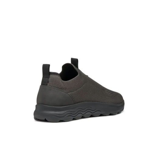 Geox Spherica Man Anthracite Sneakers Size 44 Innovative Cushioned Design Breathable Knitted Fabric SlipOn Style Urban Everyday Comfort Modern Contemporary Look U25BYA.0006K.C6524 - Geox - Image 6
