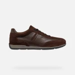 IONIO Man Sneakers Dark Coffee Suede Leather Casual Shoes Size 42 - Geox