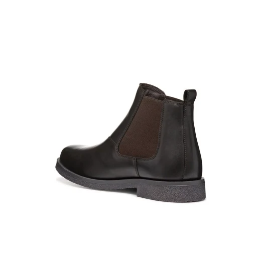 Geox Claudio Man Ankle Boot Brown Leather Chelsea Style Breathable Casual Chic Urban Design Men's Footwear Size 43 Comfortable Stylish Boot U2658A.00043.C6009 - Geox - Image 3
