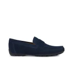 Geox Kosmopolis Grip Men's Loafers Navy Suede 40 Breathable Traction - Geox
